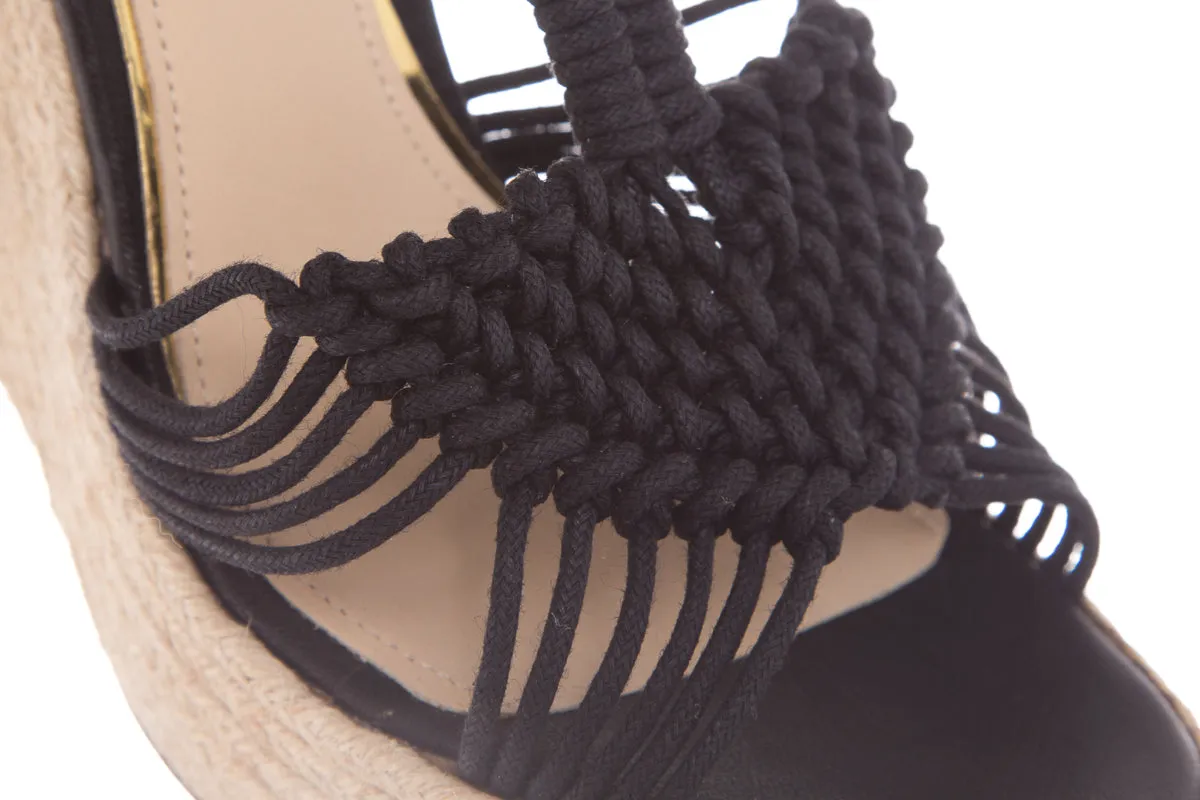 Paloma Barceló Black Espadrille SZ 40