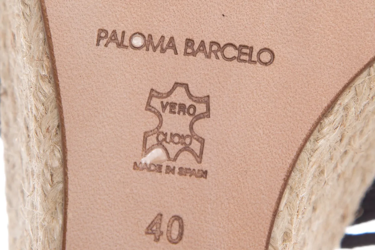 Paloma Barceló Black Espadrille SZ 40