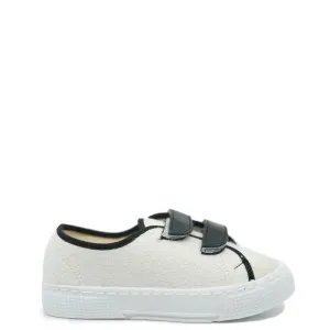 Pepe White Terry Velcro Sneaker