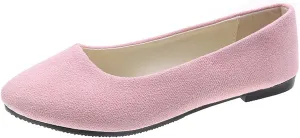 Pointed Toe Flats for Women Dressy Casual, Low Heel Dress Shoes Comfortable, Slip-on Business Work Loafer Shoes Ballet Flats