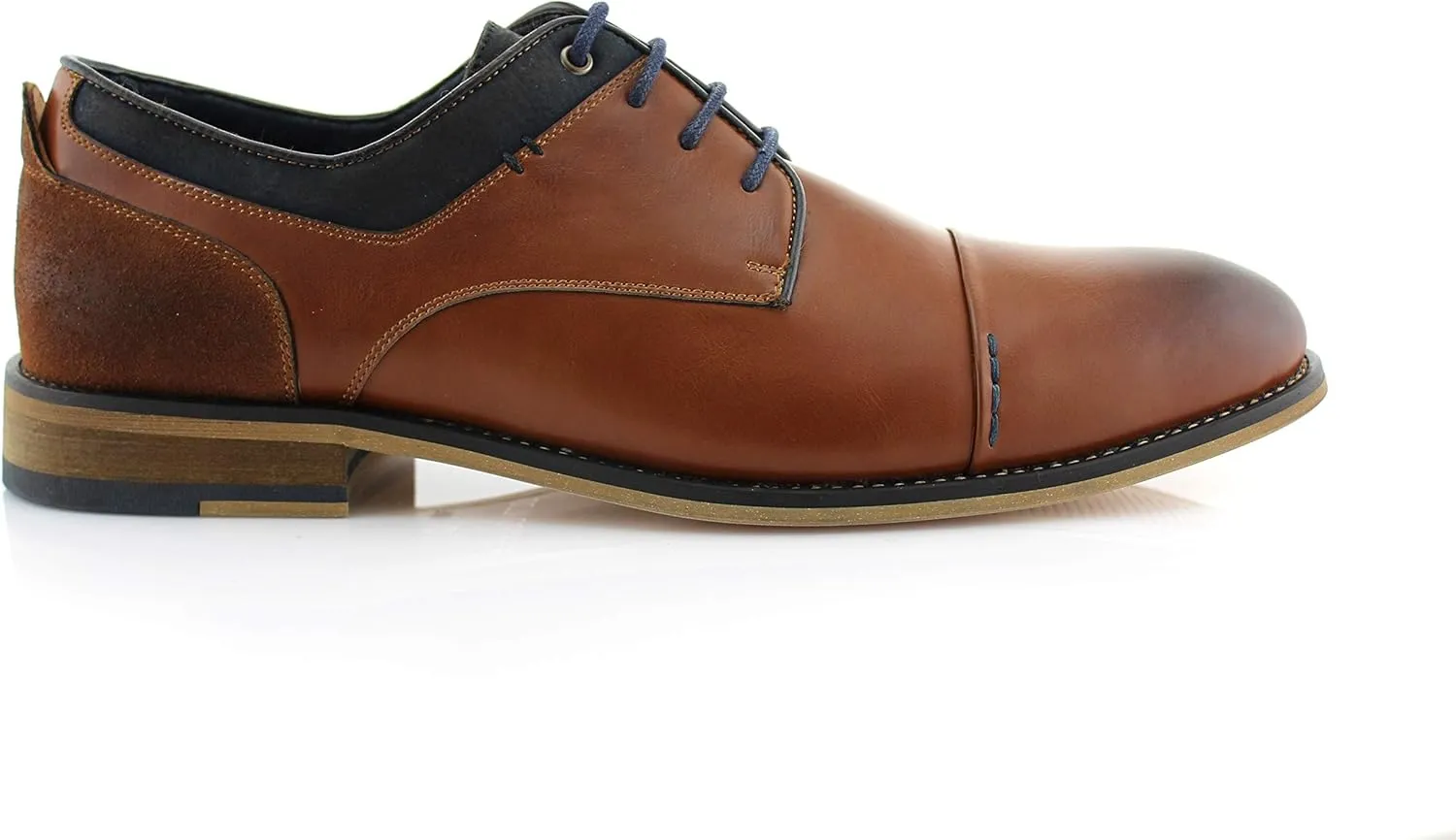 Polar Fox Men Casual Low-Tops Lace up Derby Dress Shoes