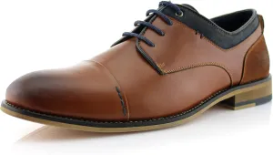 Polar Fox Men Casual Low-Tops Lace up Derby Dress Shoes