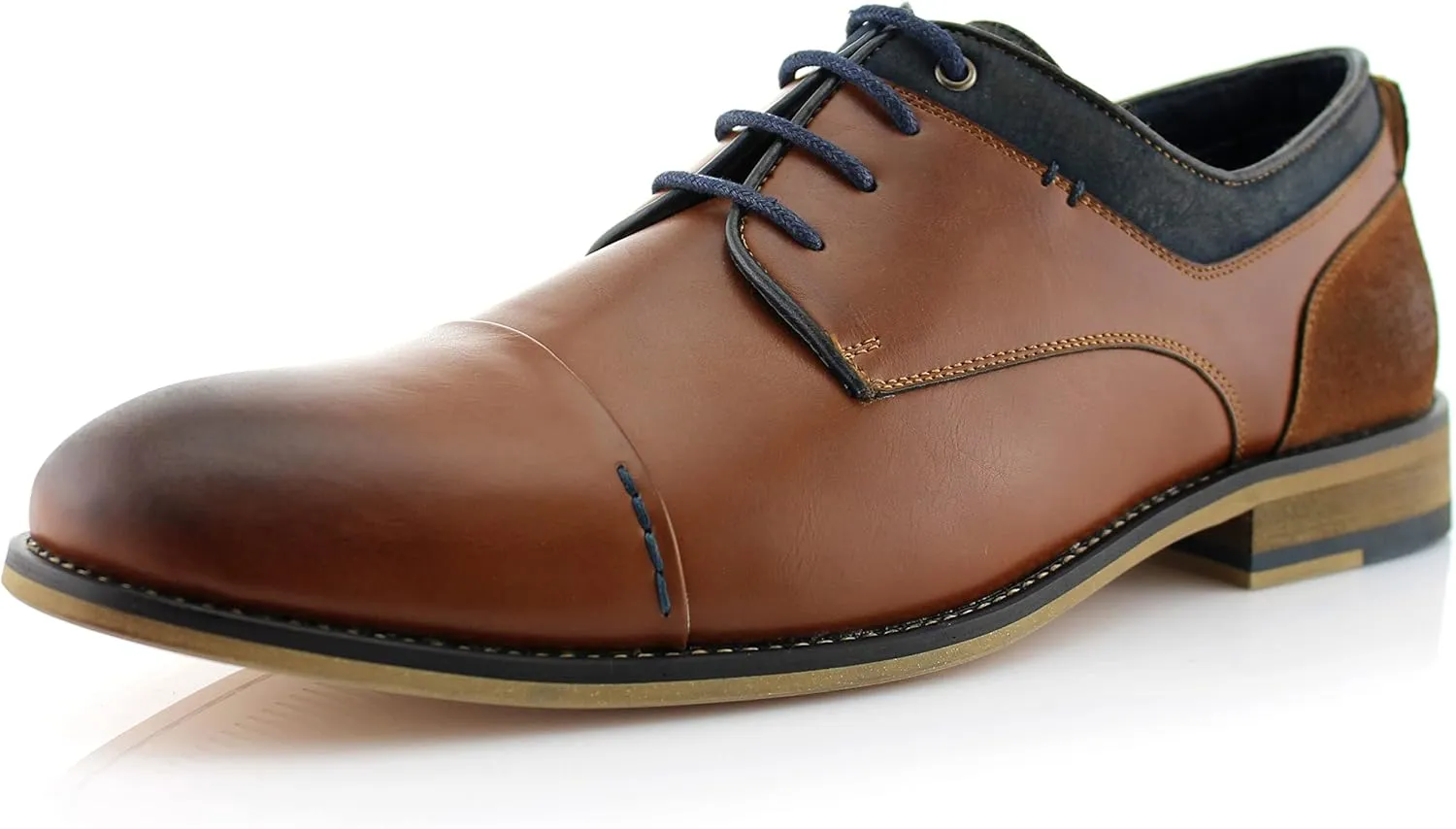 Polar Fox Men Casual Low-Tops Lace up Derby Dress Shoes