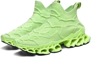 Poramea Mens Slip on Loafers Walking Tennis Shoes Laceless Running Blade Sneakers Mesh Trail Jogging Casual Athletic