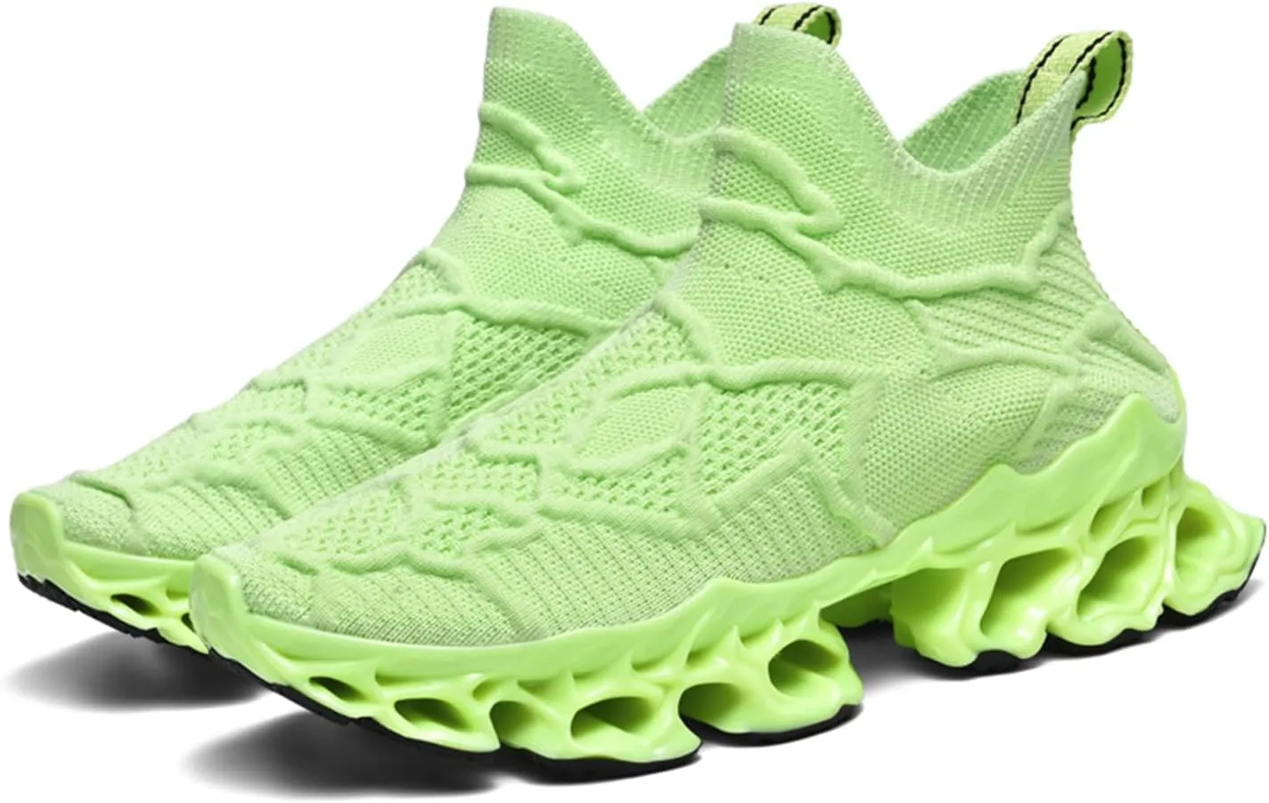 Poramea Mens Slip on Loafers Walking Tennis Shoes Laceless Running Blade Sneakers Mesh Trail Jogging Casual Athletic