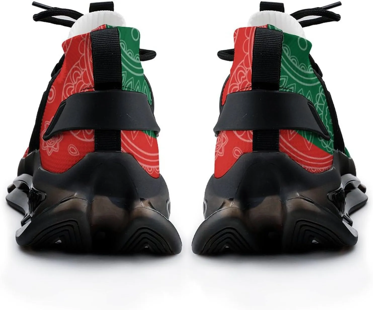 Portugal Paisley Flag Printed Men's Sneaker Funny Lightweight Running Shoe Tennis Shoes for Men