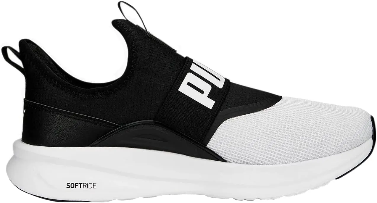 PUMA Men's Softride Enzo Evo Slip On Cross Training Shoes, for All Time Red-Black, 11.5
