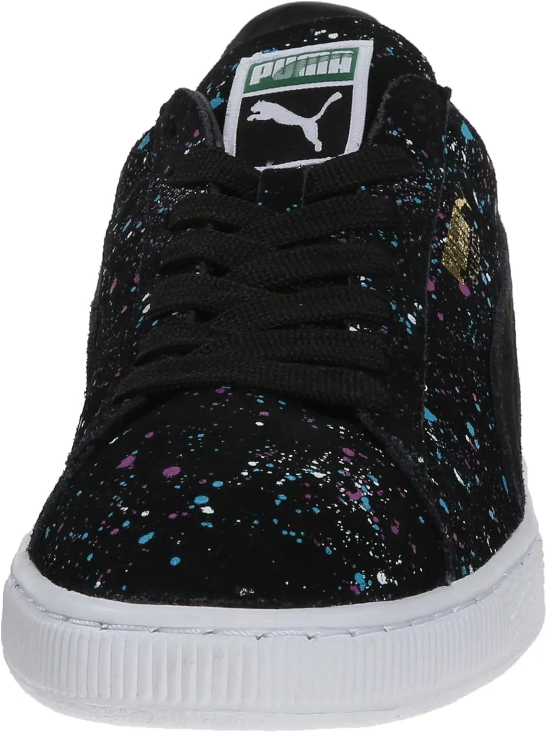 PUMA Men's Suede Classic Splatter Lace-Up Fashion Sneaker