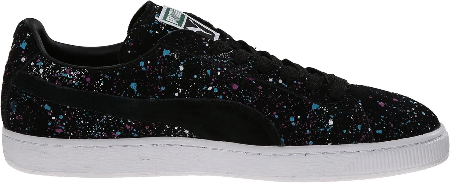 PUMA Men's Suede Classic Splatter Lace-Up Fashion Sneaker