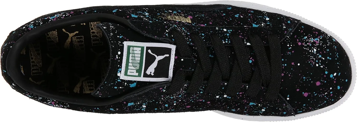 PUMA Men's Suede Classic Splatter Lace-Up Fashion Sneaker