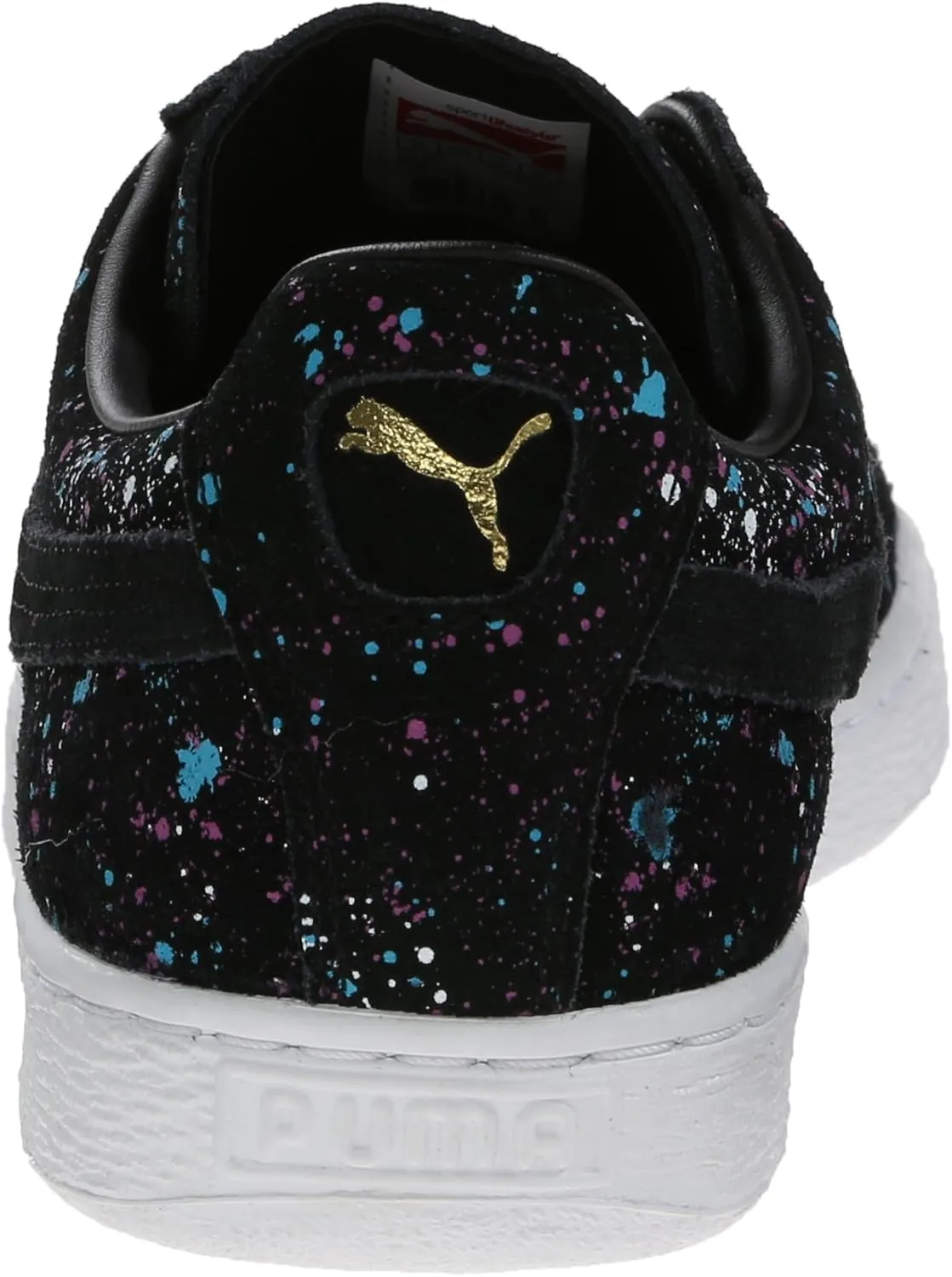 PUMA Men's Suede Classic Splatter Lace-Up Fashion Sneaker