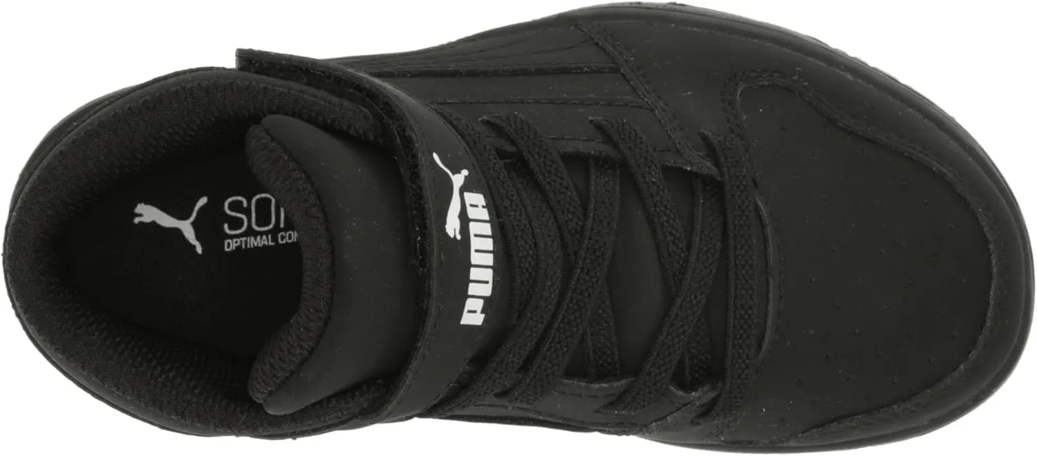 PUMA Unisex-Child Rebound Layup Synthetic Leather Hook and Loop Sneaker