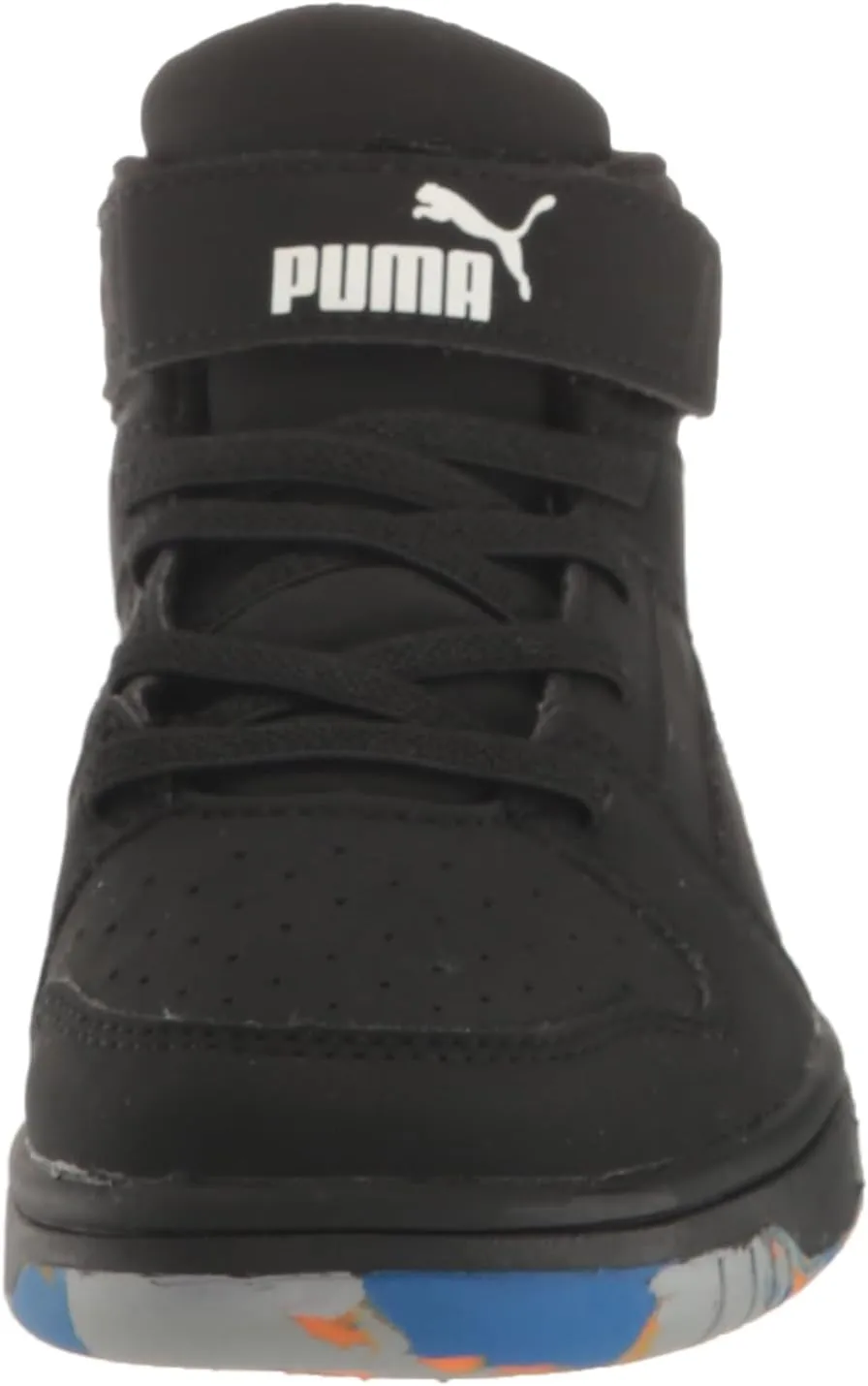 PUMA Unisex-Child Rebound Layup Synthetic Leather Hook and Loop Sneaker