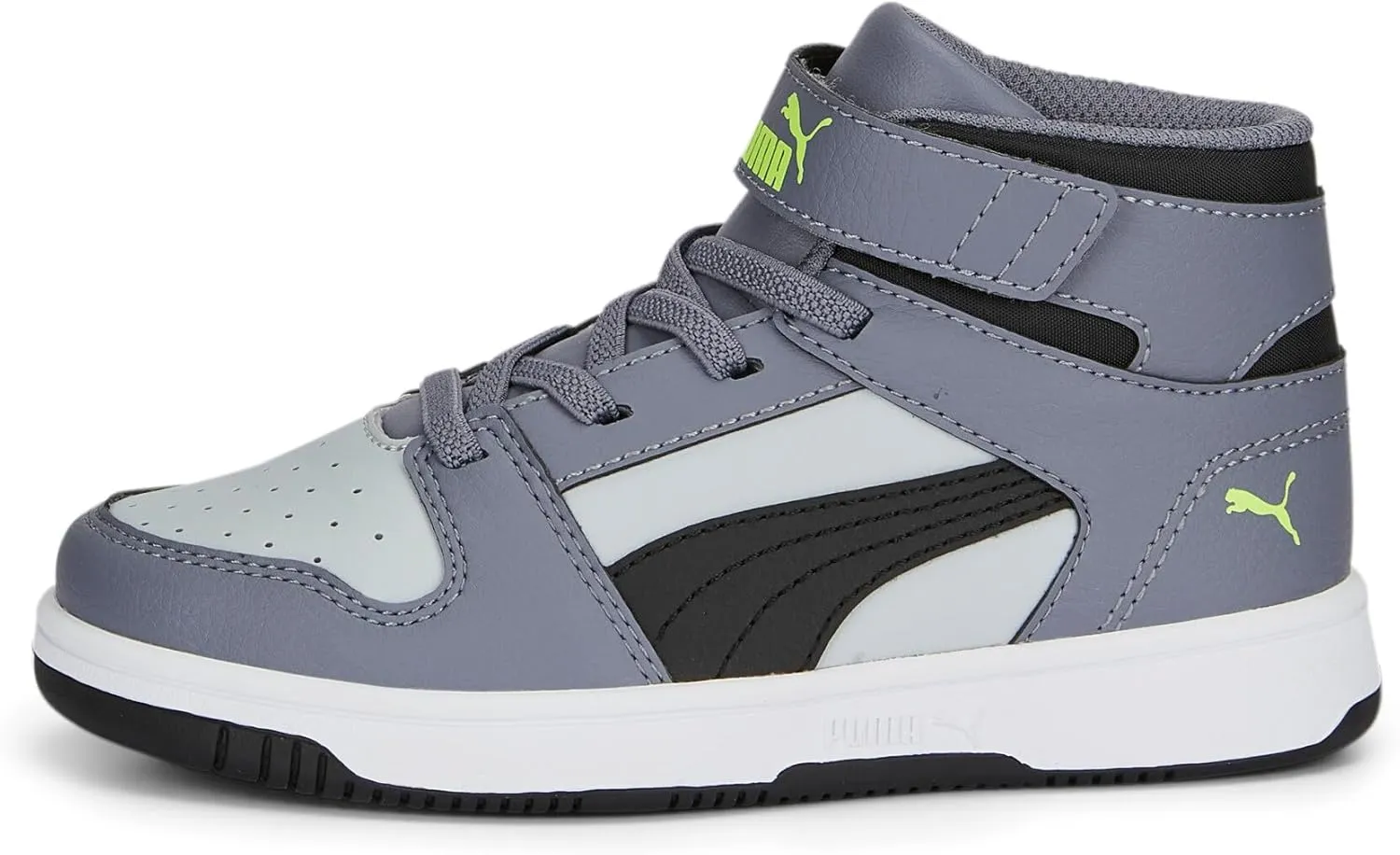 PUMA Unisex-Child Rebound Layup Synthetic Leather Hook and Loop Sneaker