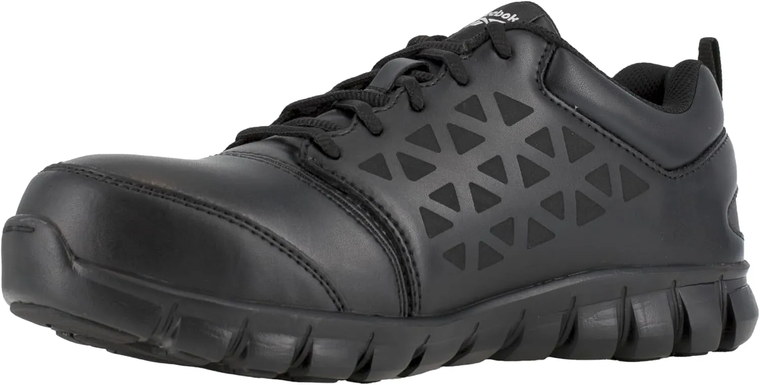 Reebok Men's Athletic Steel Shoe White Work RB4443 Sublite Work Safety Toe