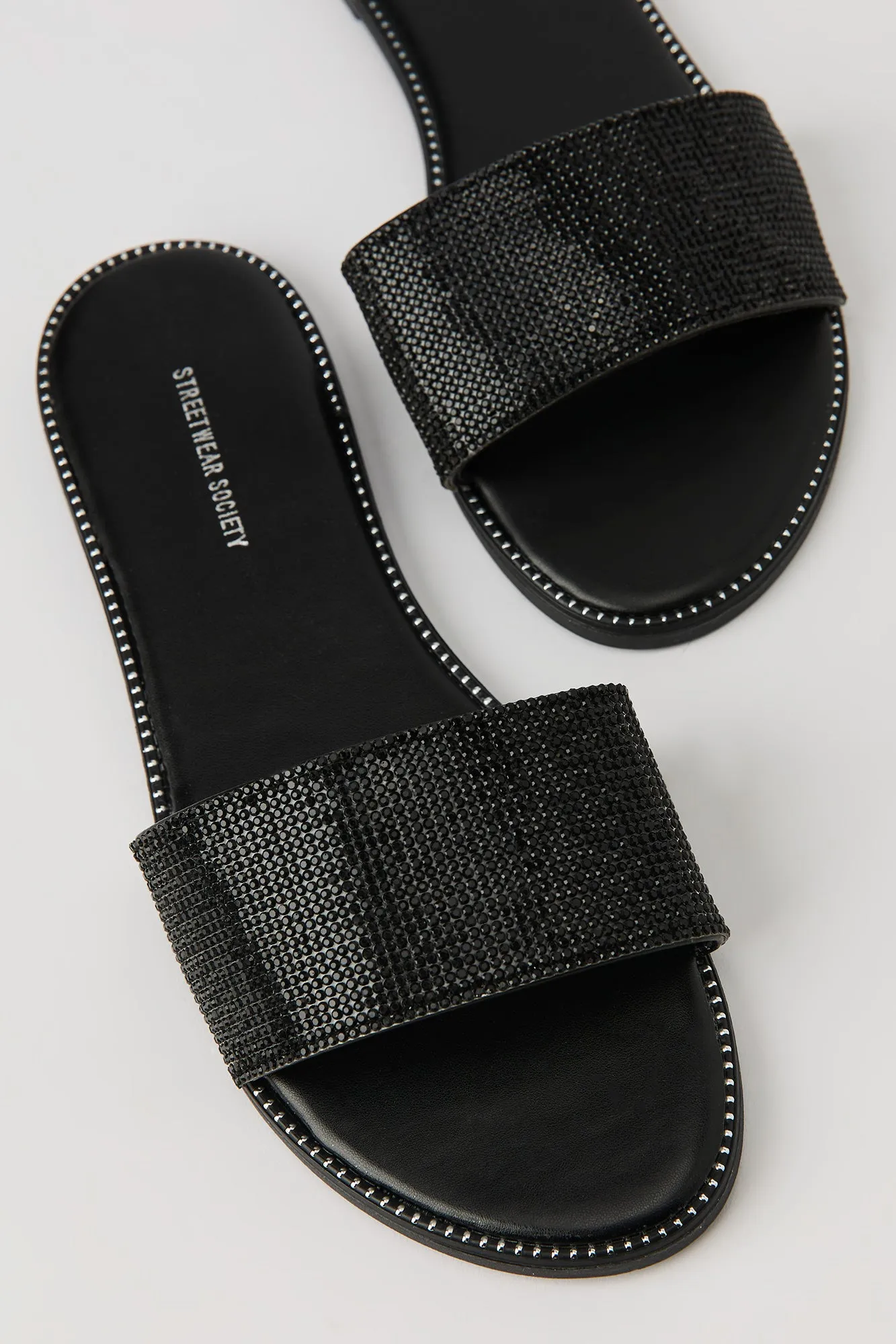 Rhinestone Slide Sandal