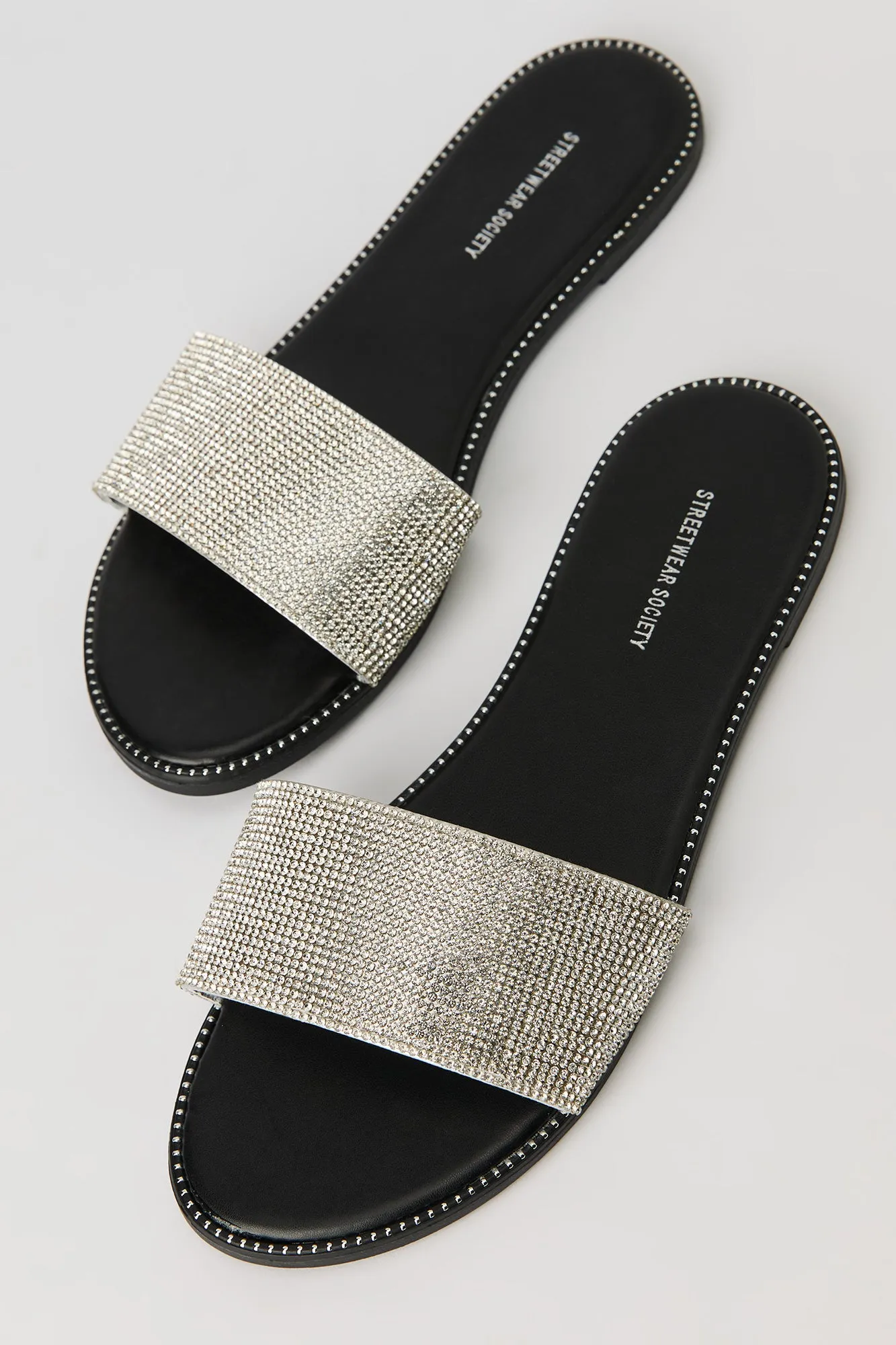 Rhinestone Slide Sandal