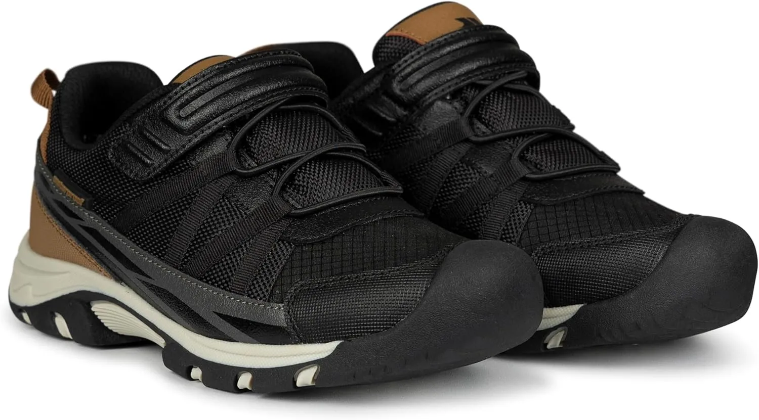 Roan Boys Girls Water Repellent Gym PE School Casual Sneakers with Velcro Strap Low Top