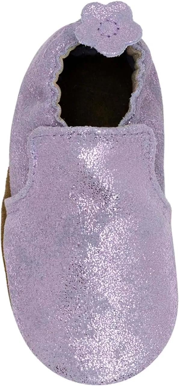 Robeez Baby Girls and Unisex Soft Soles Slip-Resistant Crib Shoes Slippers for Infant and Toddler, 0-24 Months