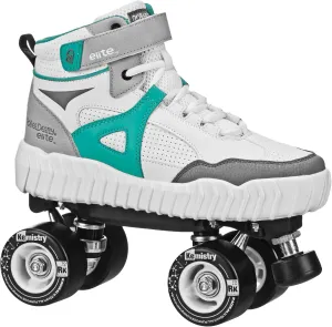 Roller Derby Glidr Sneaker Skate White/Teal Size Mens5/Womens6