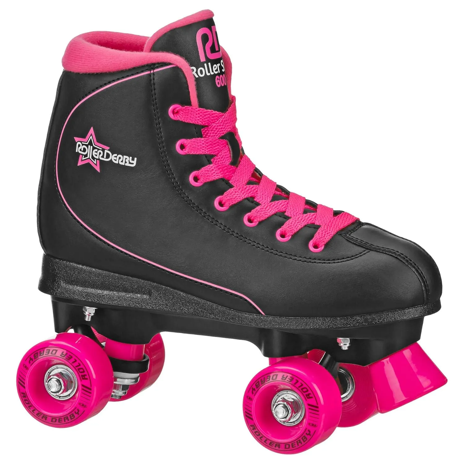 Roller Derby Roller Star 600 Women's Roller Skates - Black/Pink - Size 09
