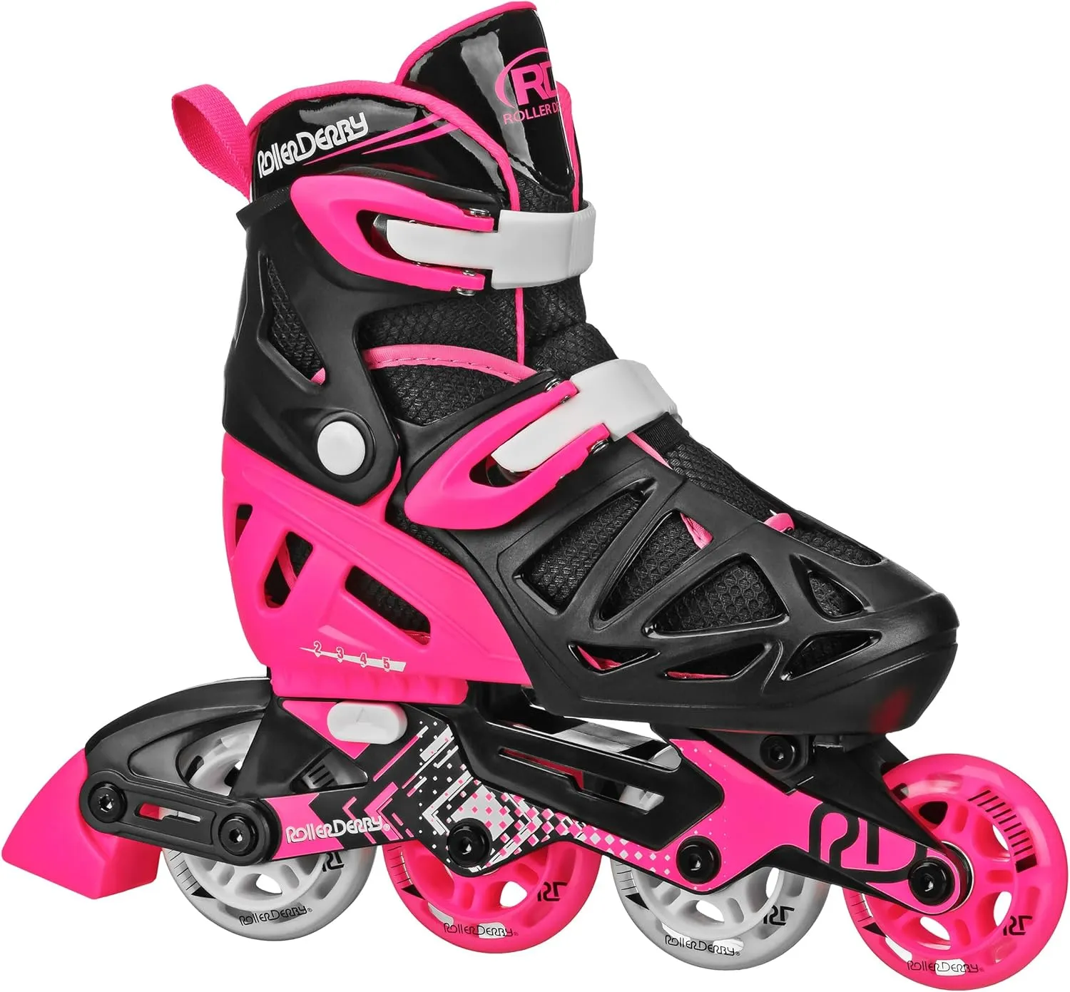 Roller Derby Tracer Adjustable Inline Skates for Boys, Girls, Kids, Beginners