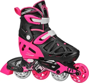 Roller Derby Tracer Adjustable Inline Skates for Boys, Girls, Kids, Beginners