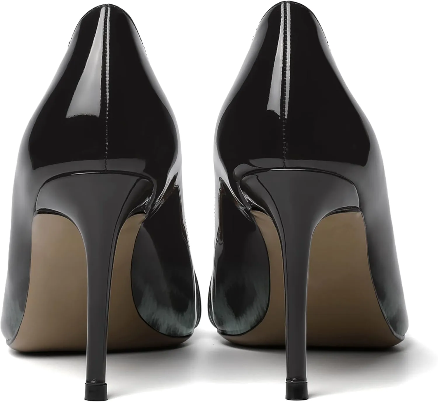 ROSERWISH Womens Fashion Party Patent Sexy Pointed Toe Slip On Stiletto High Heel Pumps Dress Shoes 3.5 Inch