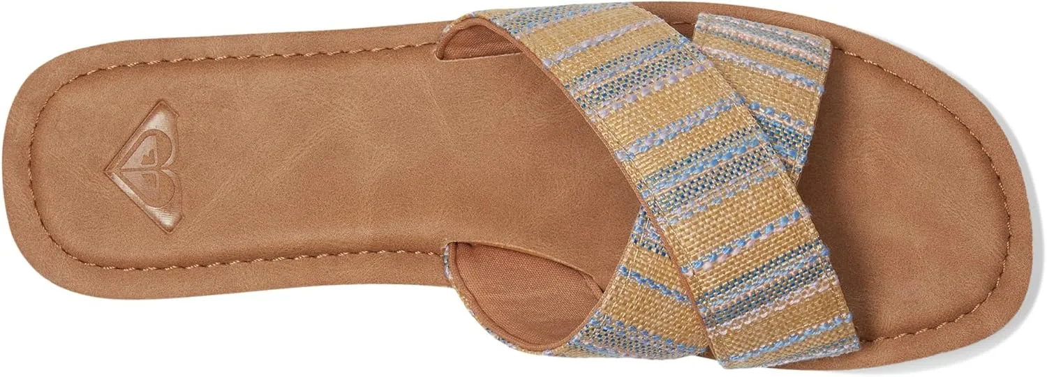Roxy Women's Andreya Raffia Slide Sandal
