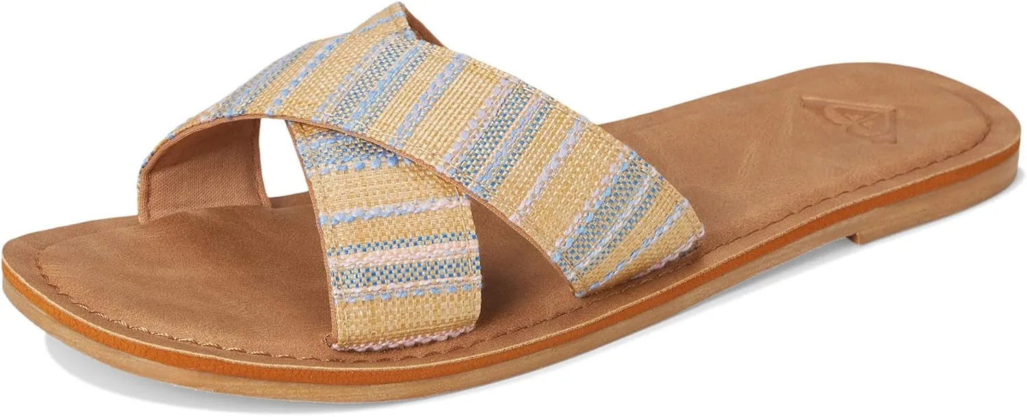 Roxy Women's Andreya Raffia Slide Sandal