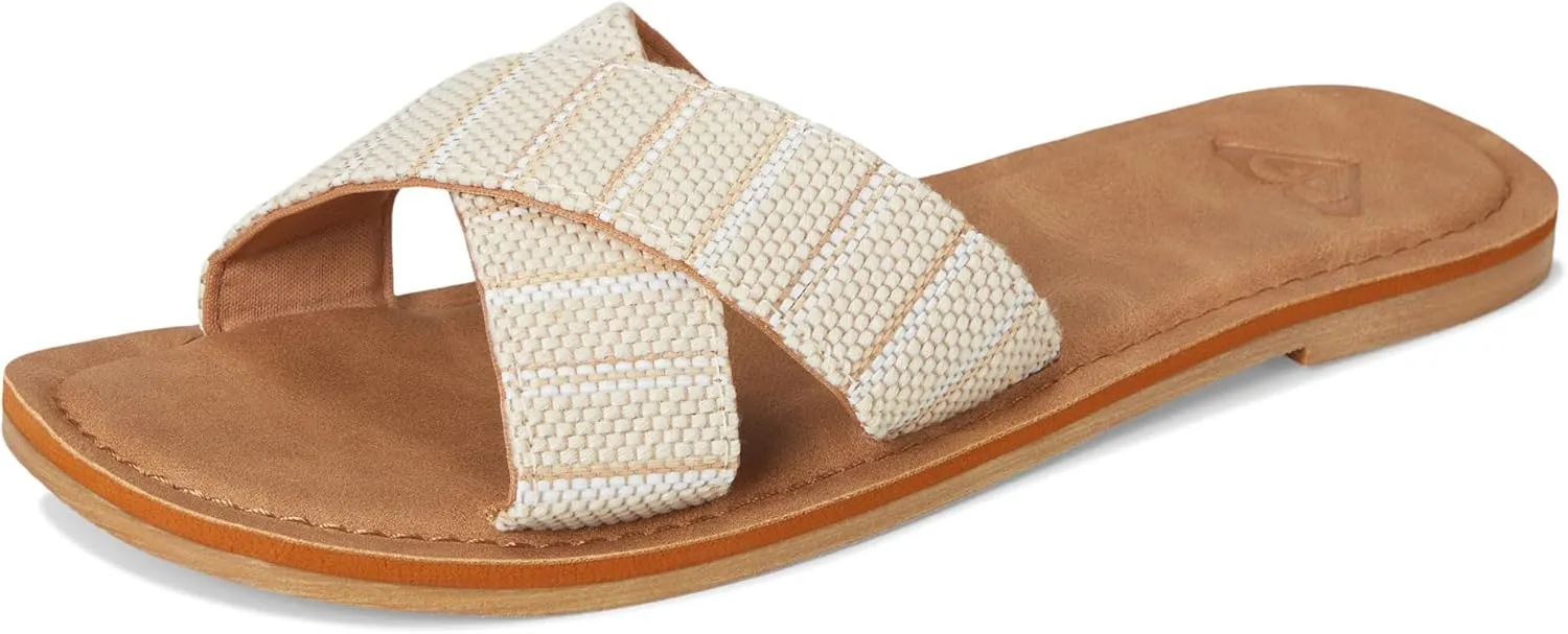 Roxy Women's Andreya Raffia Slide Sandal