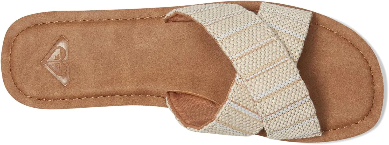 Roxy Women's Andreya Raffia Slide Sandal