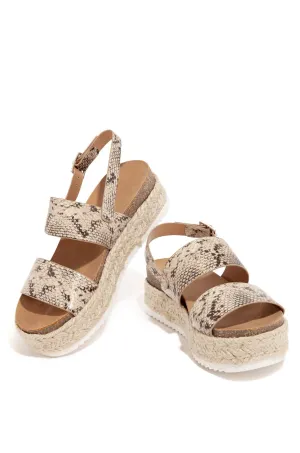Rubber Great savings Trim Wedge (7, Ankle Python) Toe Buckle Sandals Espadrilles Pocket-friendly Kaz Sole Open