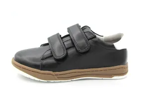Ruby  Black Velcro Brown Sole Sneaker 309