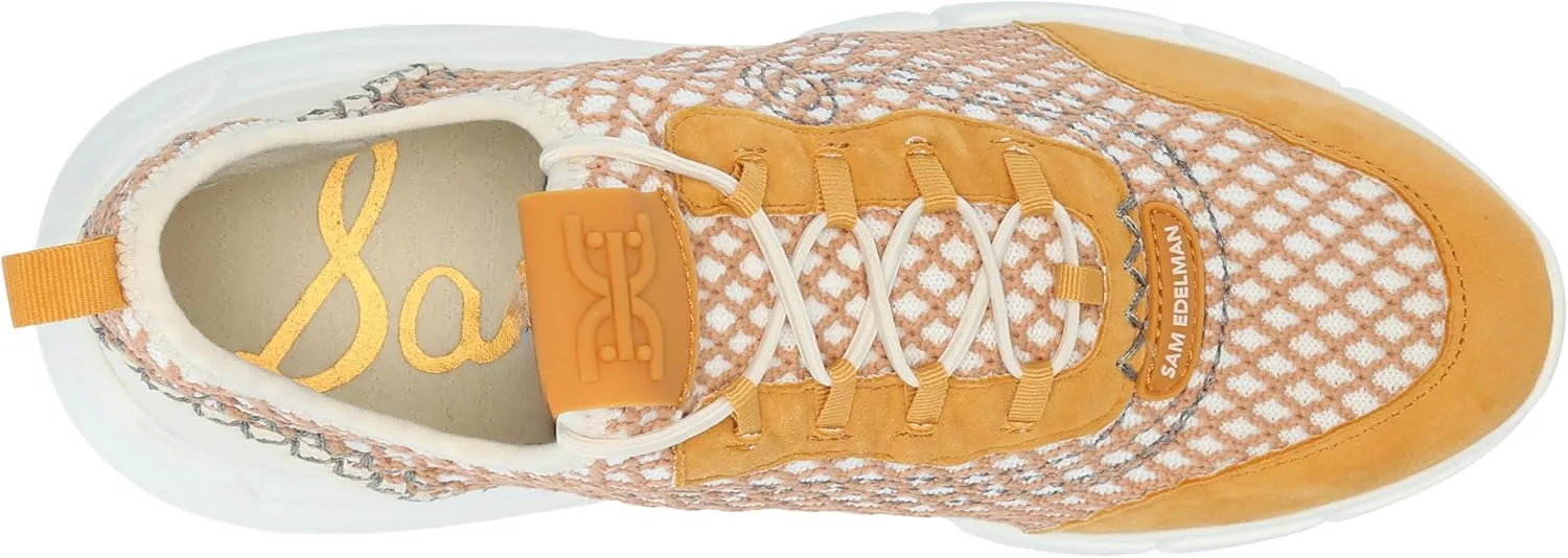 Sam Edelman Women's Chelsie Lace Up Knit Sneaker