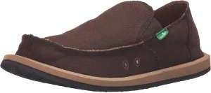 Sanuk Mens Hemp Loafers | Mens Shoes | Slip On Shoes for Men | Men's Slip-on Loafers | Comfort Footbed