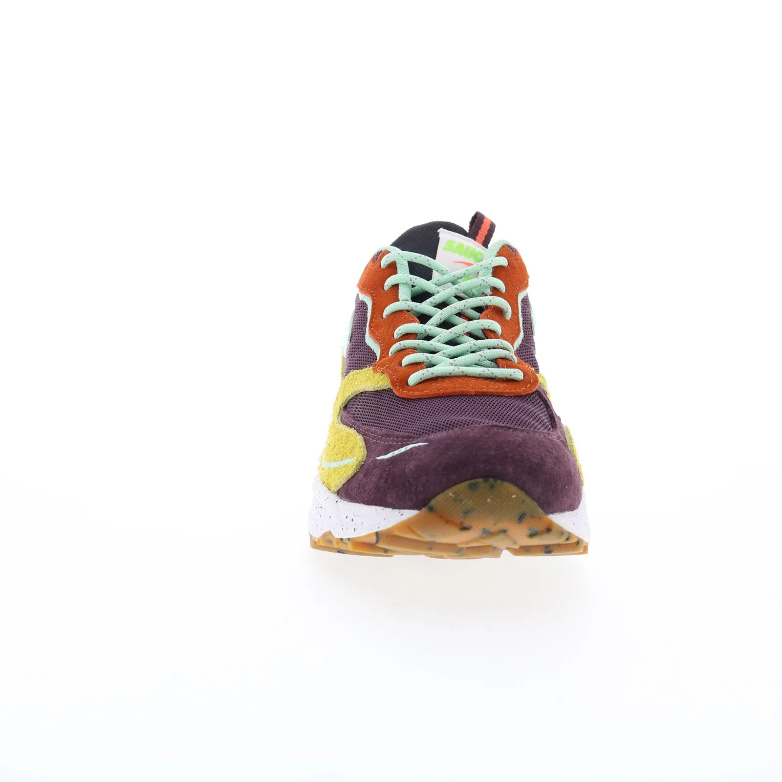 Saucony 3D Grid Hurricane S70745-2 Mens Purple Lifestyle Sneakers Shoes