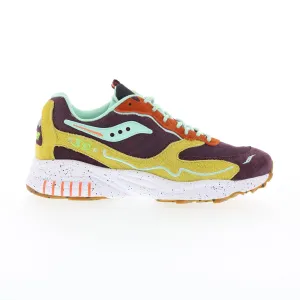 Saucony 3D Grid Hurricane S70745-2 Mens Purple Lifestyle Sneakers Shoes