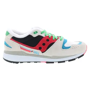 Saucony Azura S70583-1 Mens White Suede Lace Up Lifestyle Sneakers Shoes