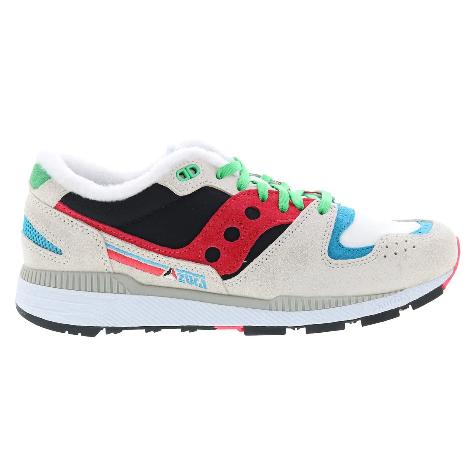 Saucony Azura S70583-1 Mens White Suede Lace Up Lifestyle Sneakers Shoes