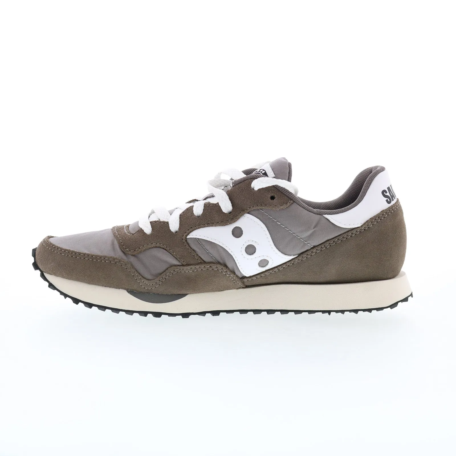 Saucony DXN Trainer S70757-6 Mens Gray Suede Lifestyle Sneakers Shoes