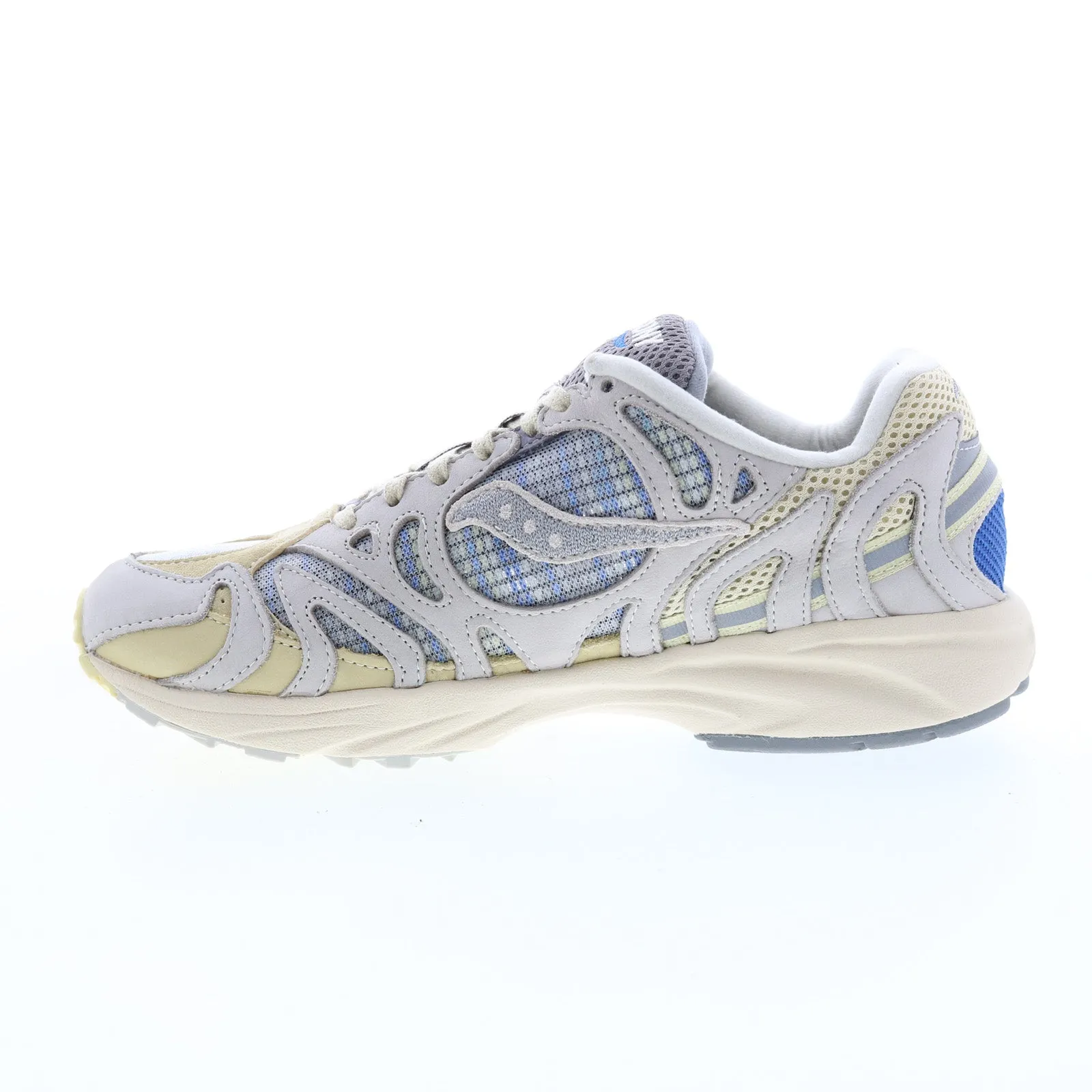 Saucony Grid Azura 2000 S70571-1 Mens Blue Suede Lifestyle Sneakers Shoes