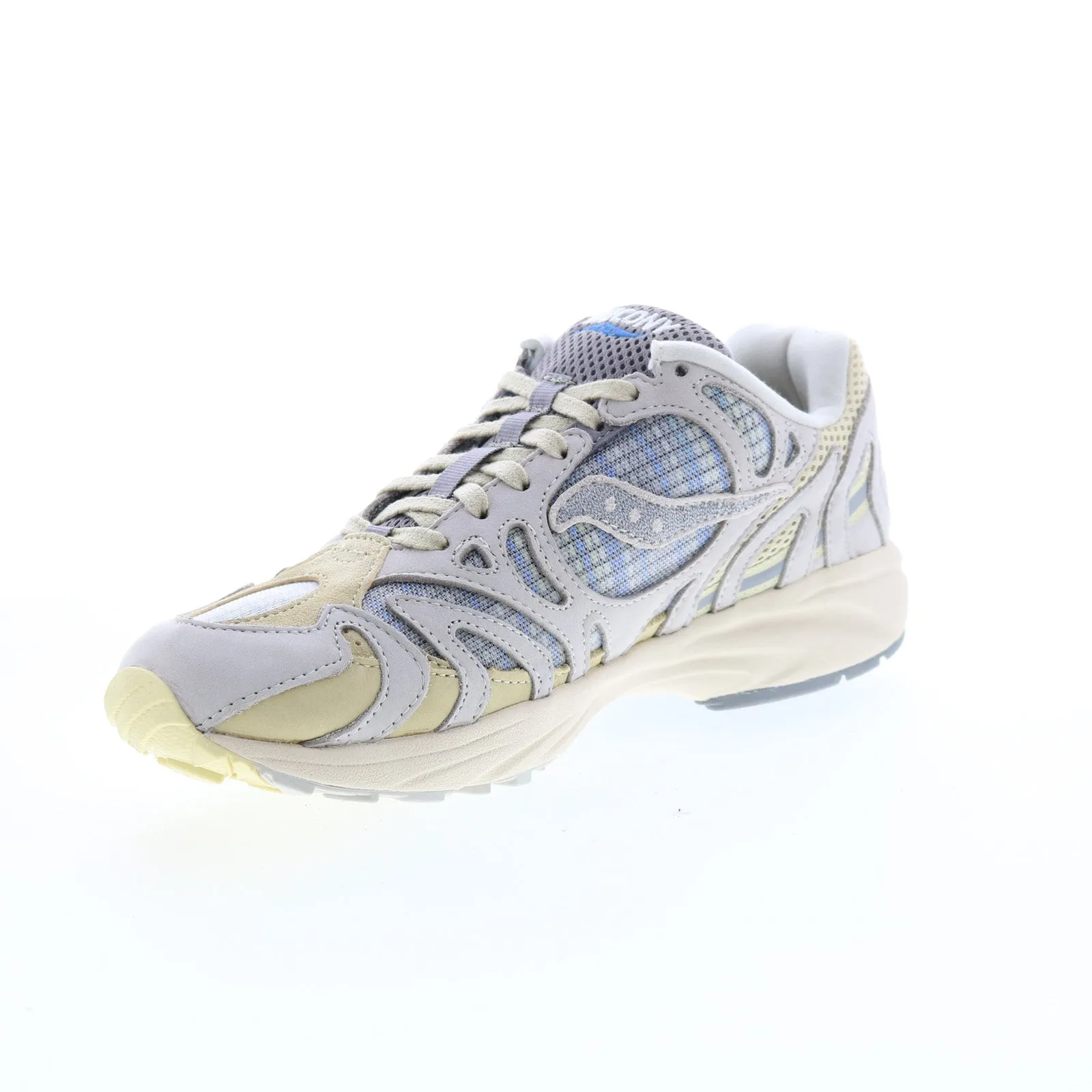 Saucony Grid Azura 2000 S70571-1 Mens Blue Suede Lifestyle Sneakers Shoes