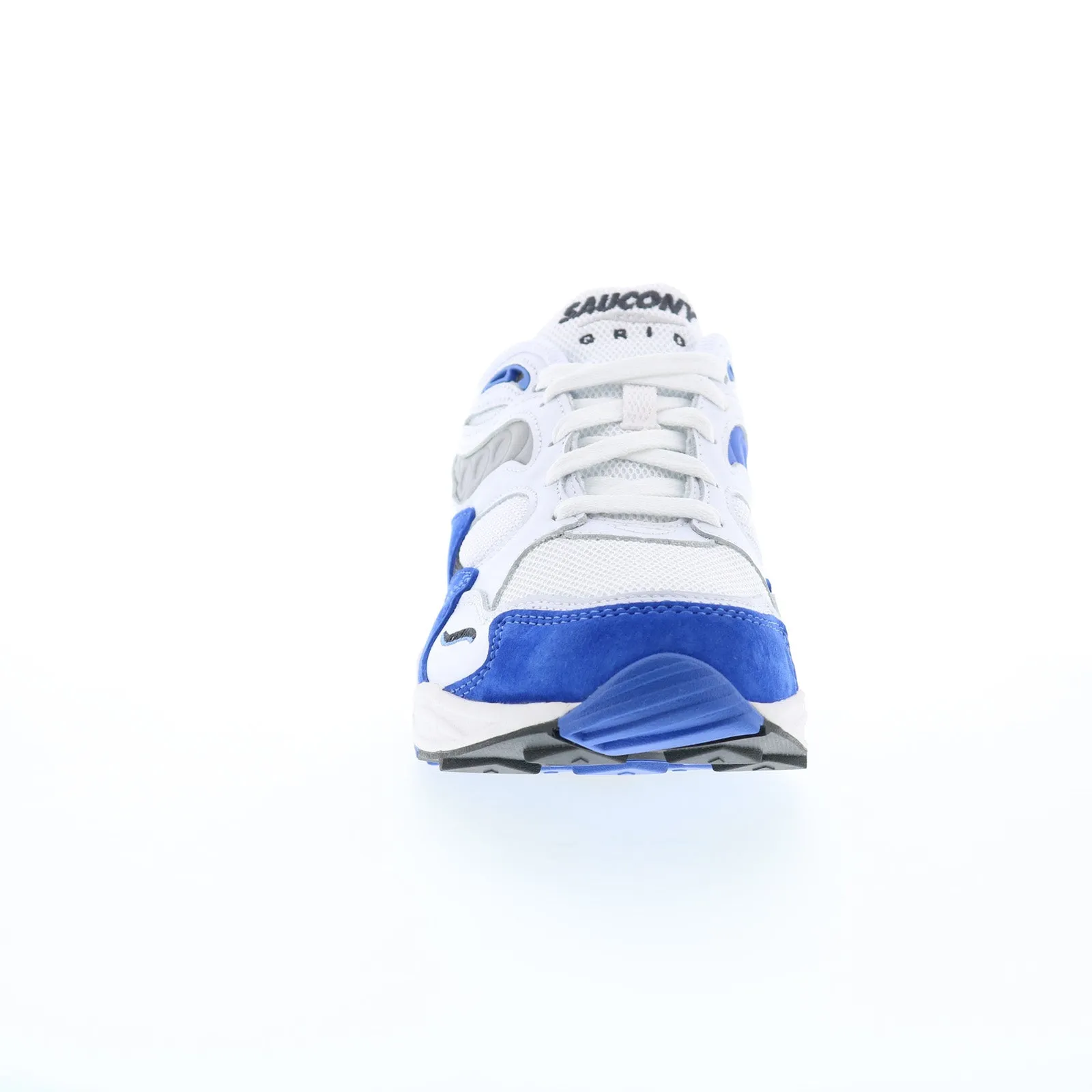 Saucony Grid Shadow 2 S70772-1 Mens White Suede Lifestyle Sneakers Shoes