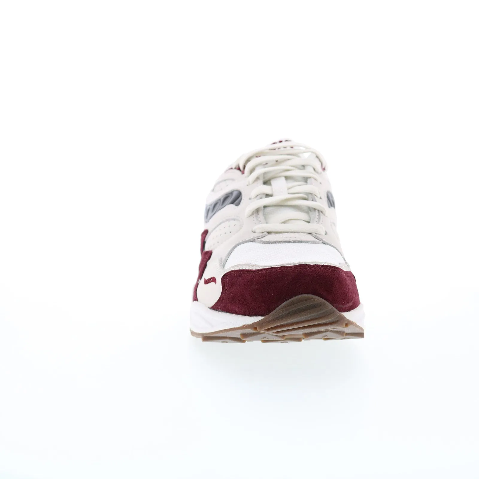 Saucony Grid Shadow 2 S70773-2 Mens White Suede Lifestyle Sneakers Shoes