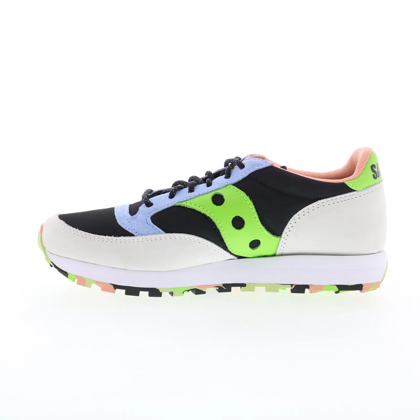 Saucony Jazz 81 S70744-7 Mens Black Nubuck Lifestyle Sneakers Shoes