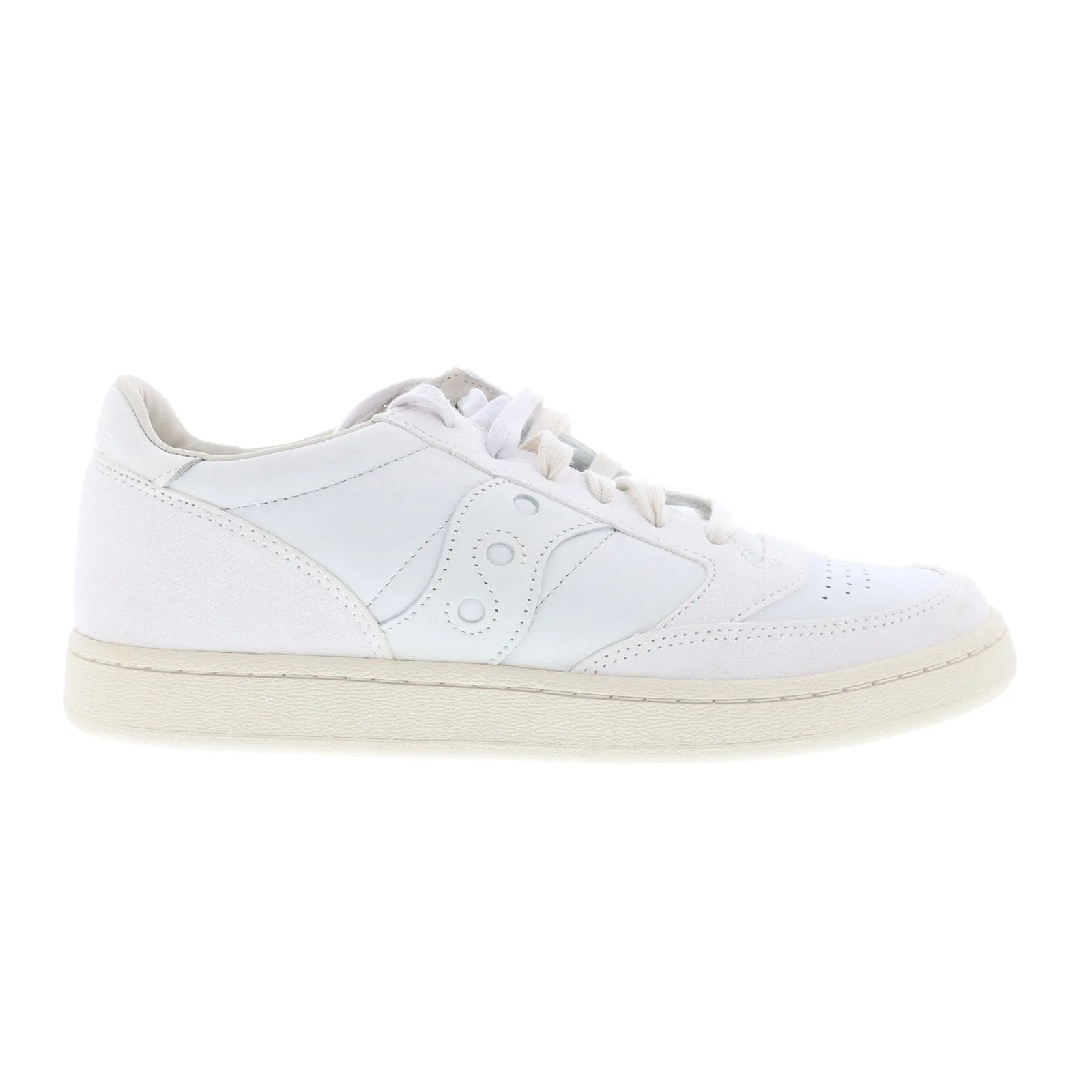 Saucony Jazz Court S70671-6 Mens White Suede Lifestyle Sneakers Shoes