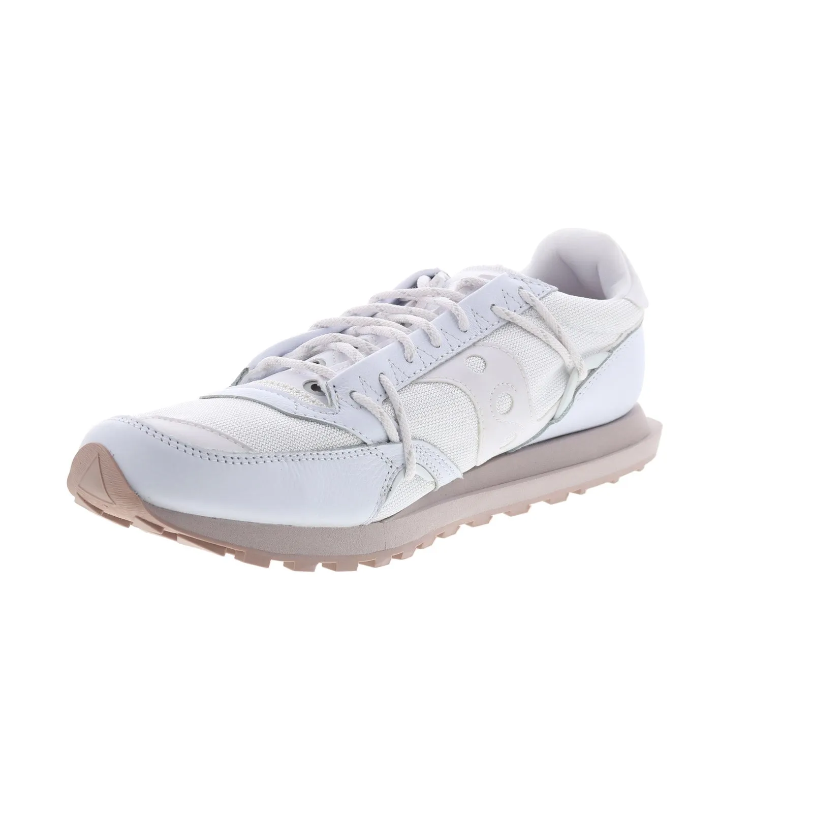 Saucony Jazz DST S70528-1 Mens White Leather Lifestyle Sneakers Shoes
