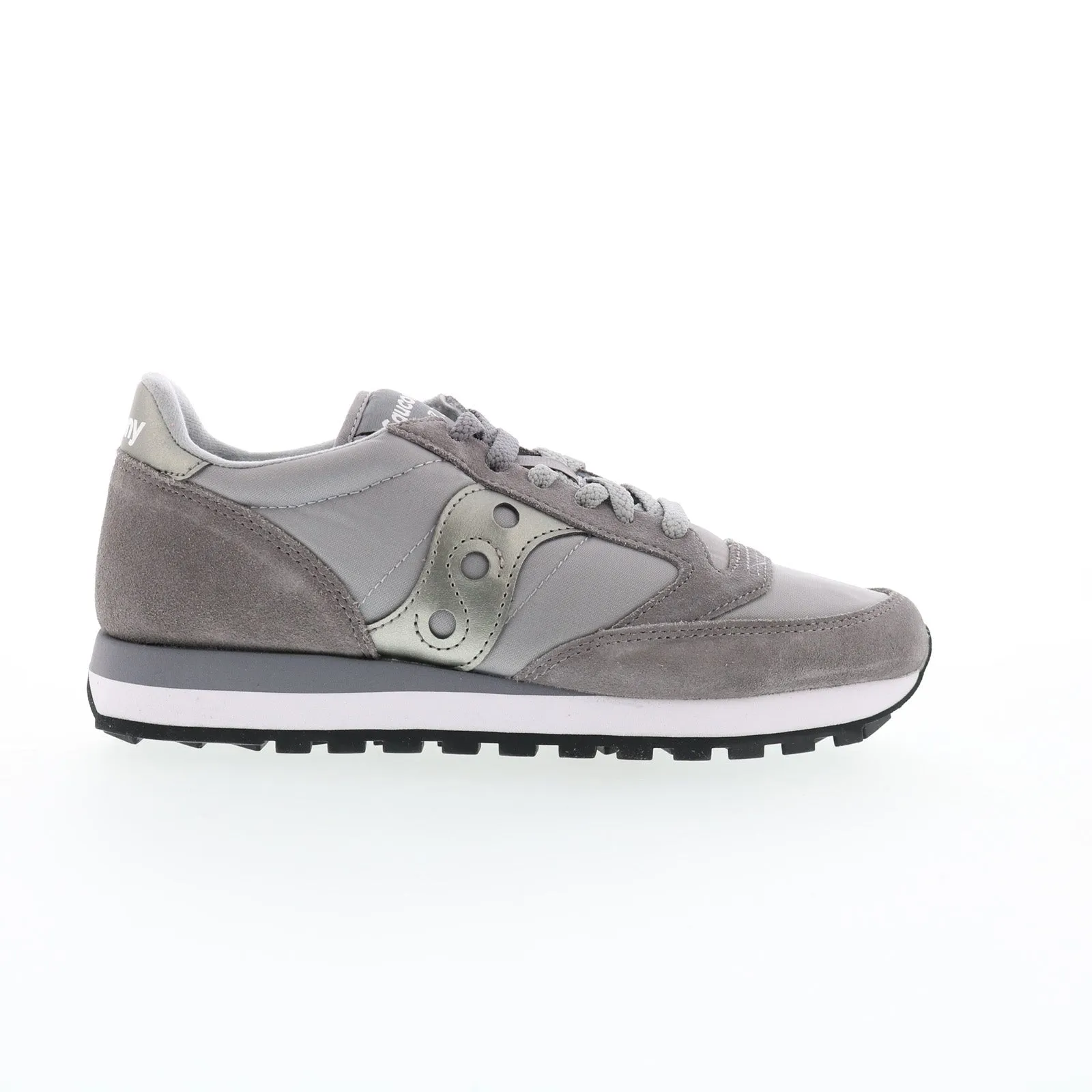 Saucony Jazz Original S1044-684 Womens Gray Suede Lifestyle Sneakers Shoes