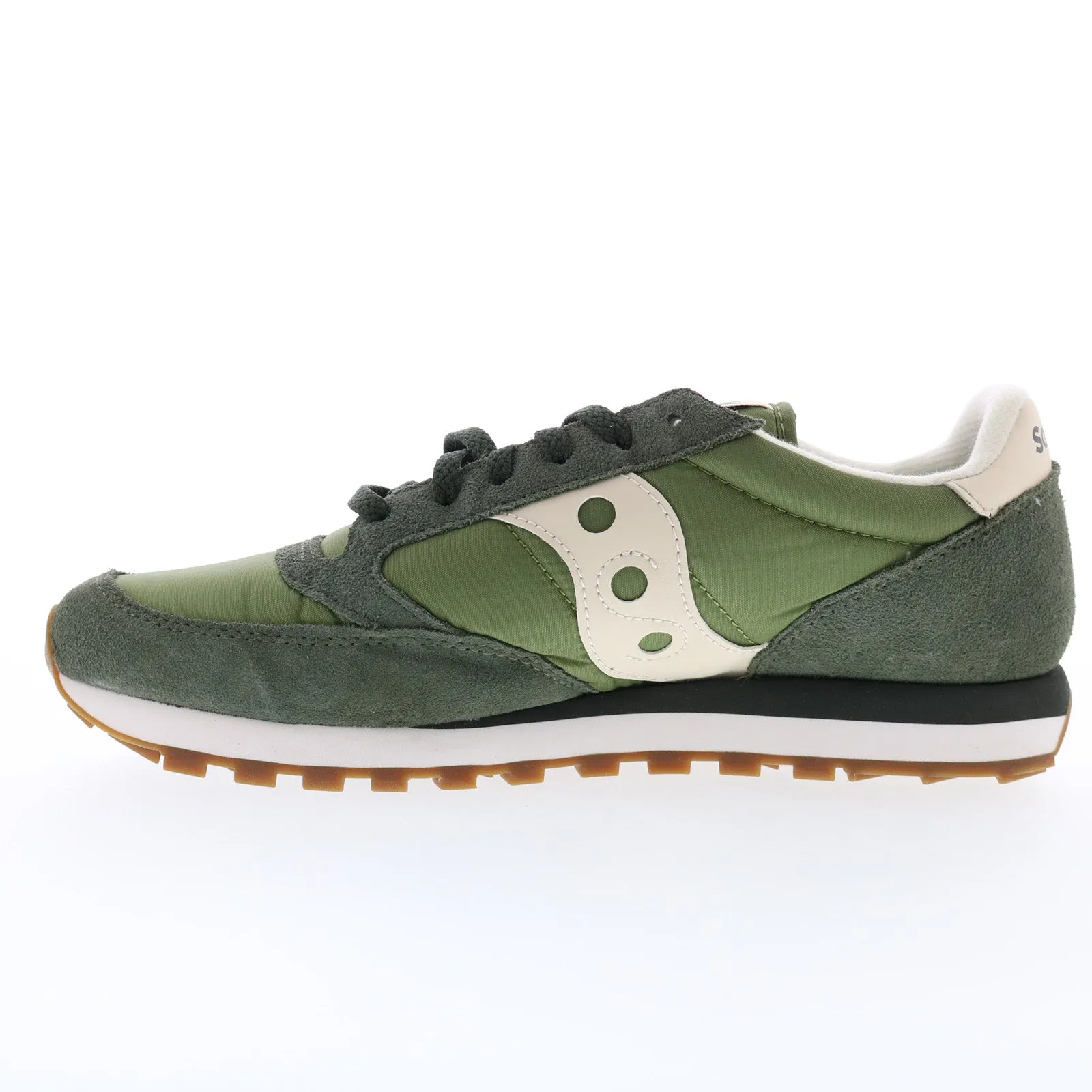 Saucony Jazz Original S2044-671 Mens Green Suede Lifestyle Sneakers Shoes